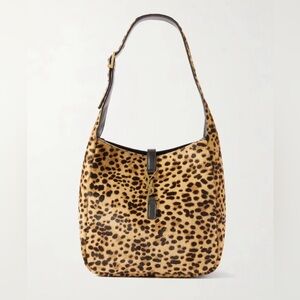 YSL Bucket Bag in Leopard-Print Calf Hair // Le 5 a 7 Hobo